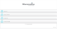 Tablet Screenshot of maranathadental.com